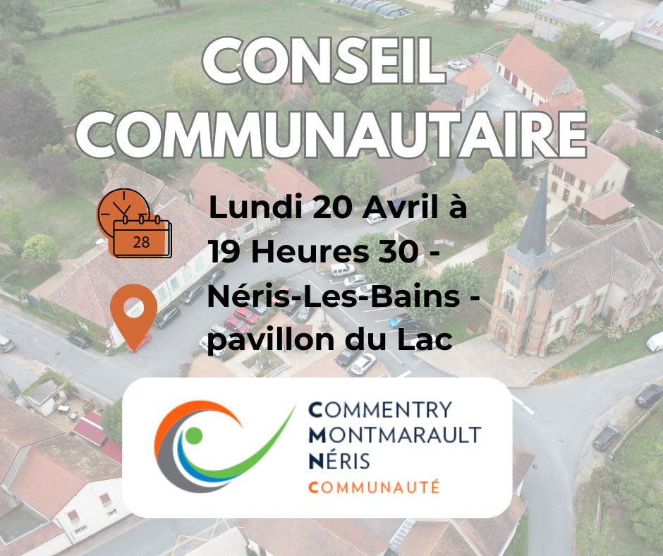 Conseil communautaire du 20 avril 2026