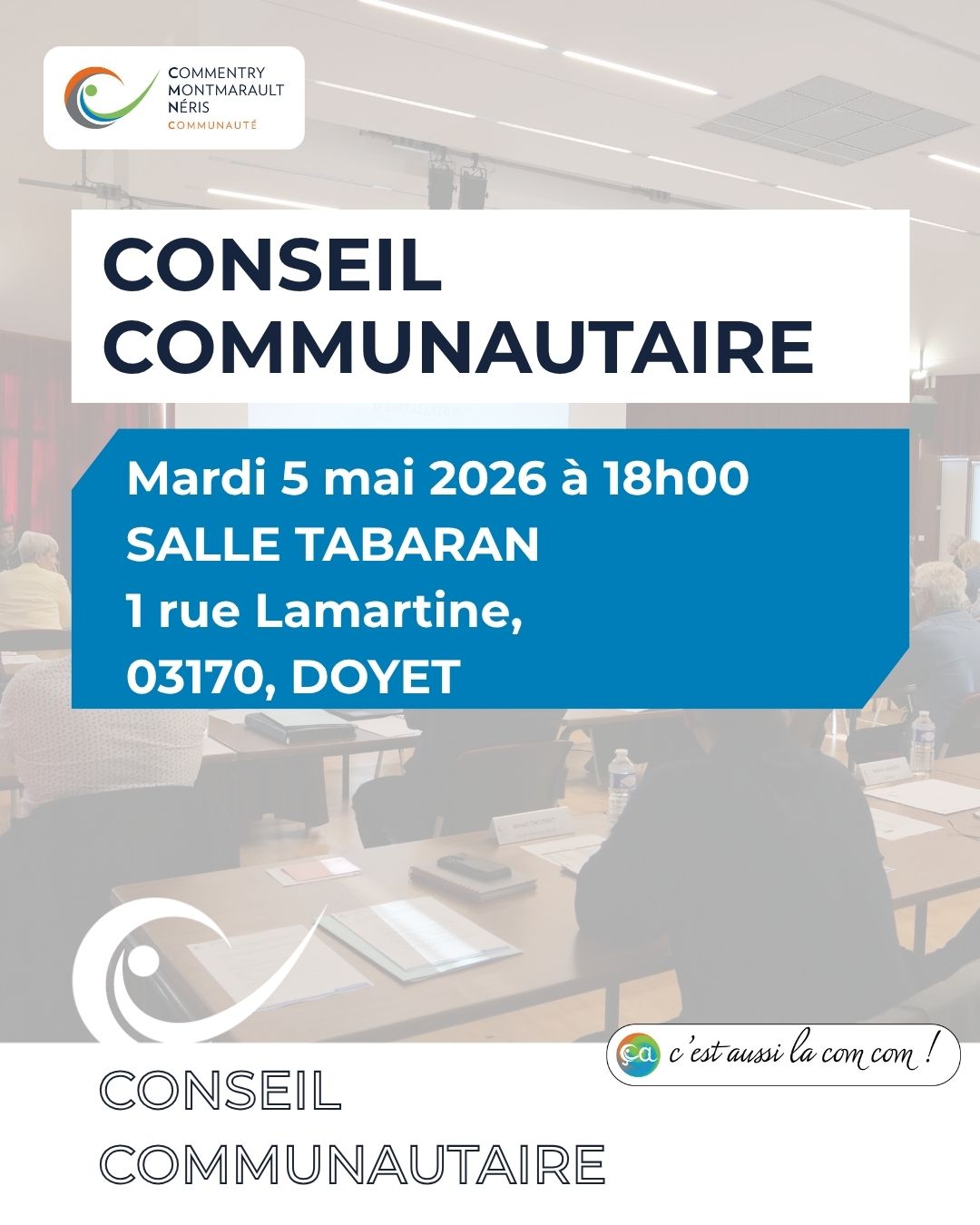 Conseil communautaire du 5 mai 2026